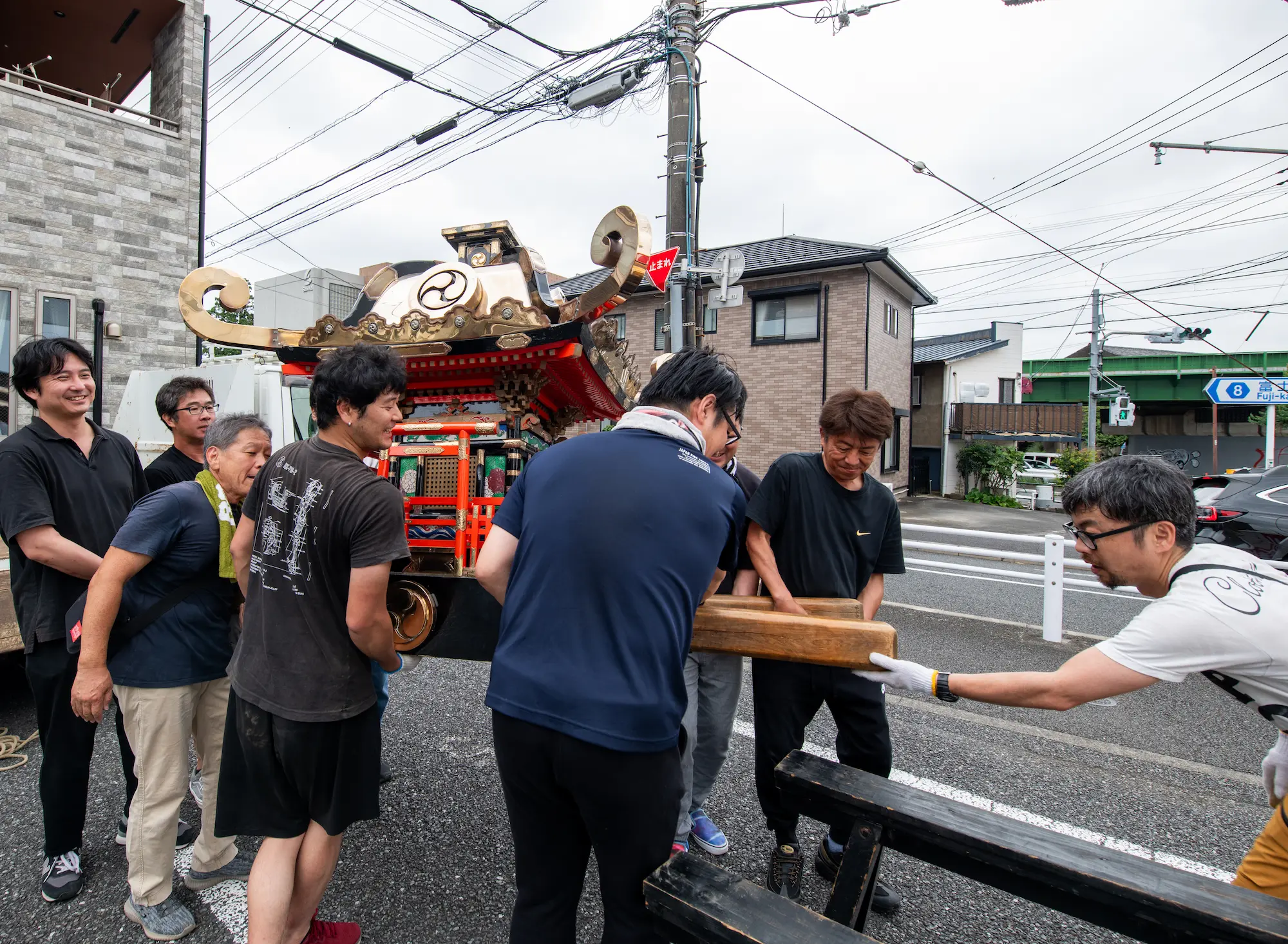 真夏の津嶋のお神輿13