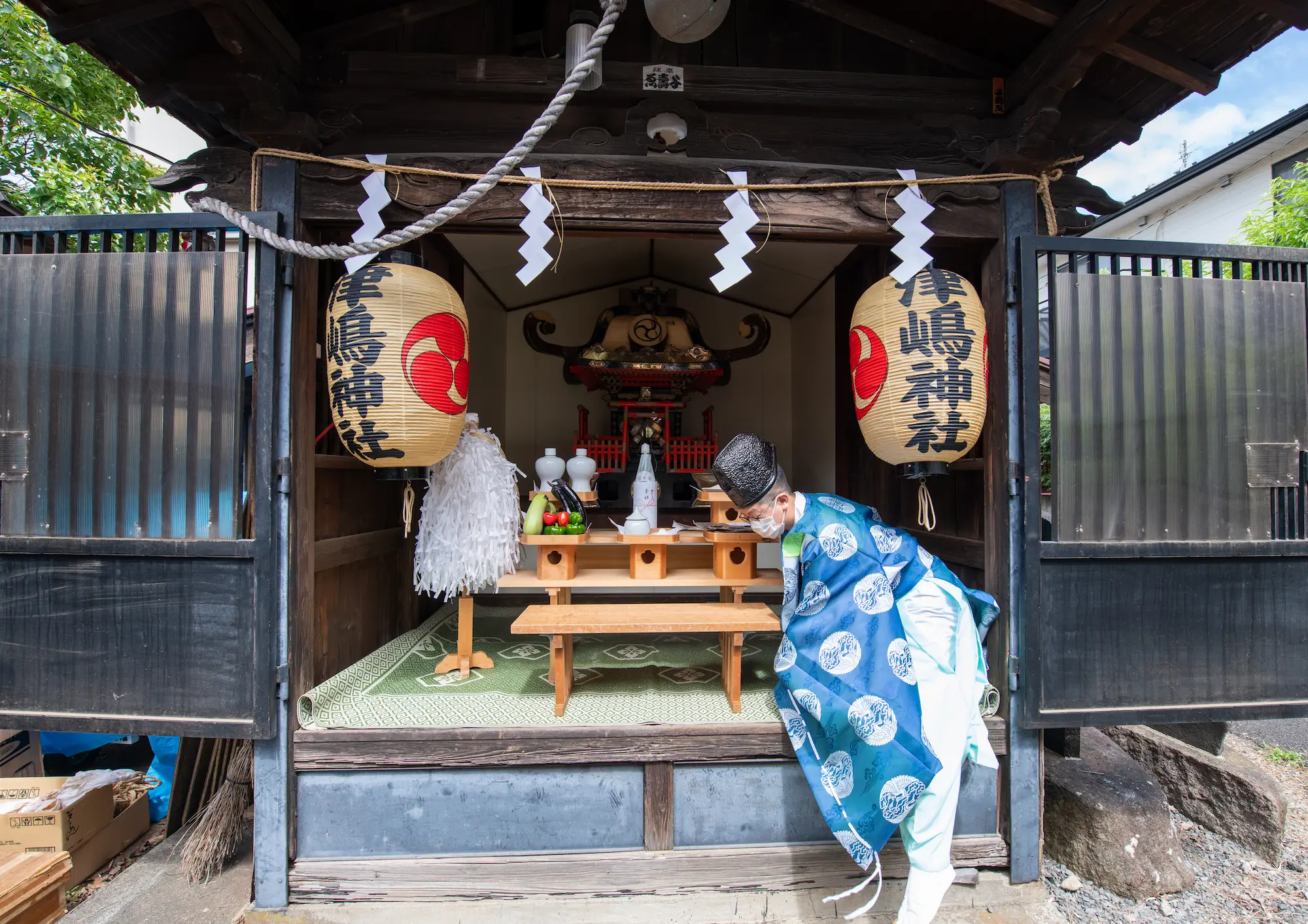 真夏の津嶋のお神輿17